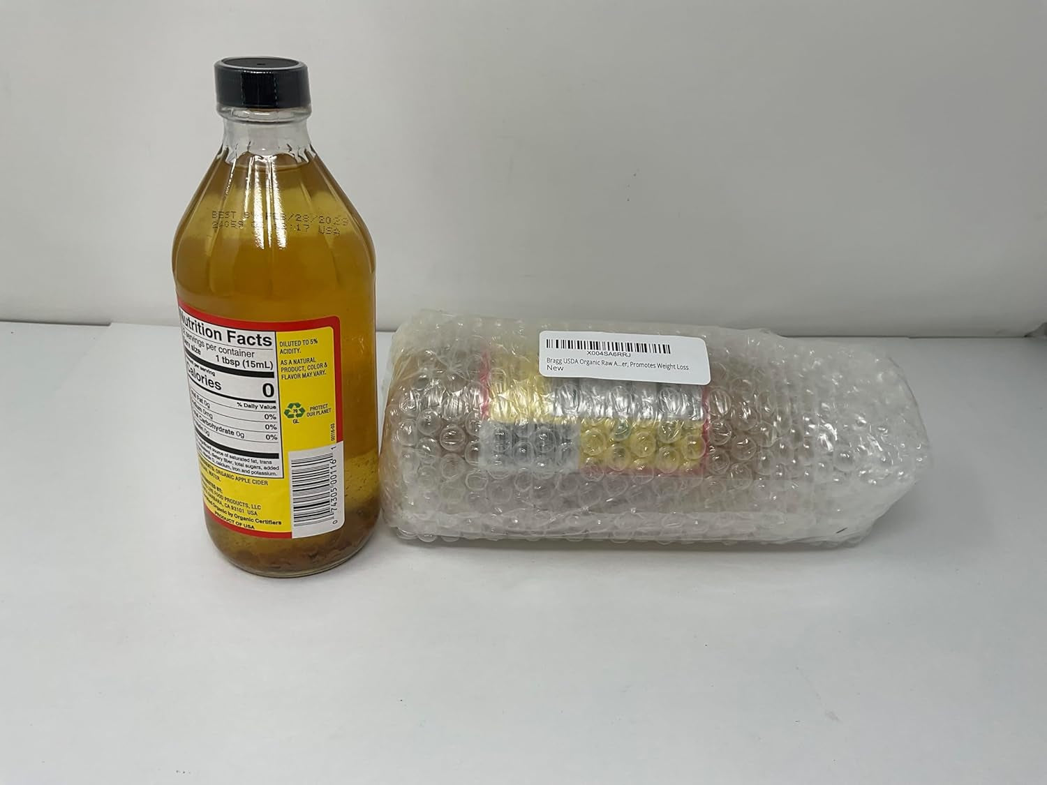 USDA Organic Raw Apple Cider Vinegar, with the Mother 16 Ounces Natural Cleanser, Promotes Weight Loss