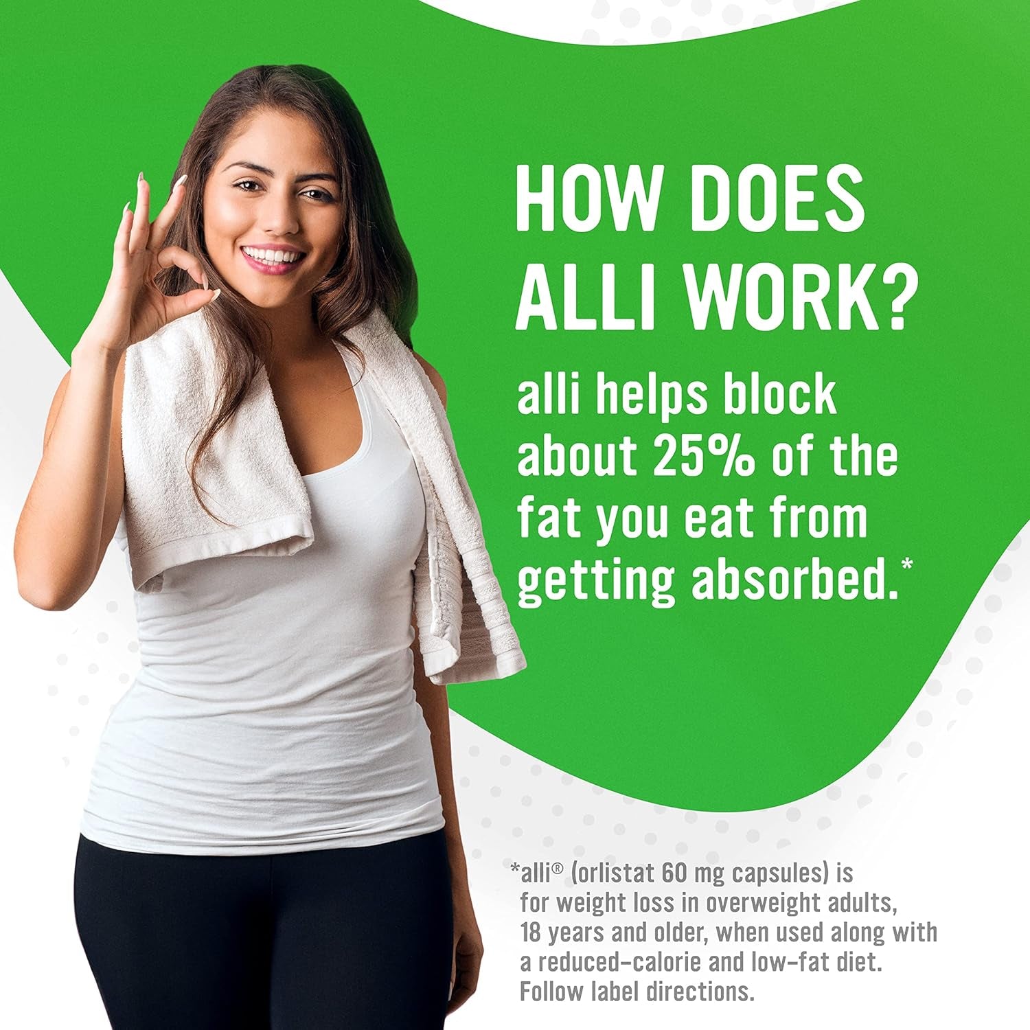 Weight Loss Diet Pills, Orlistat 60 Mg Capsules, Non Prescription Weight Loss Aid, 120 Count Refill Pack