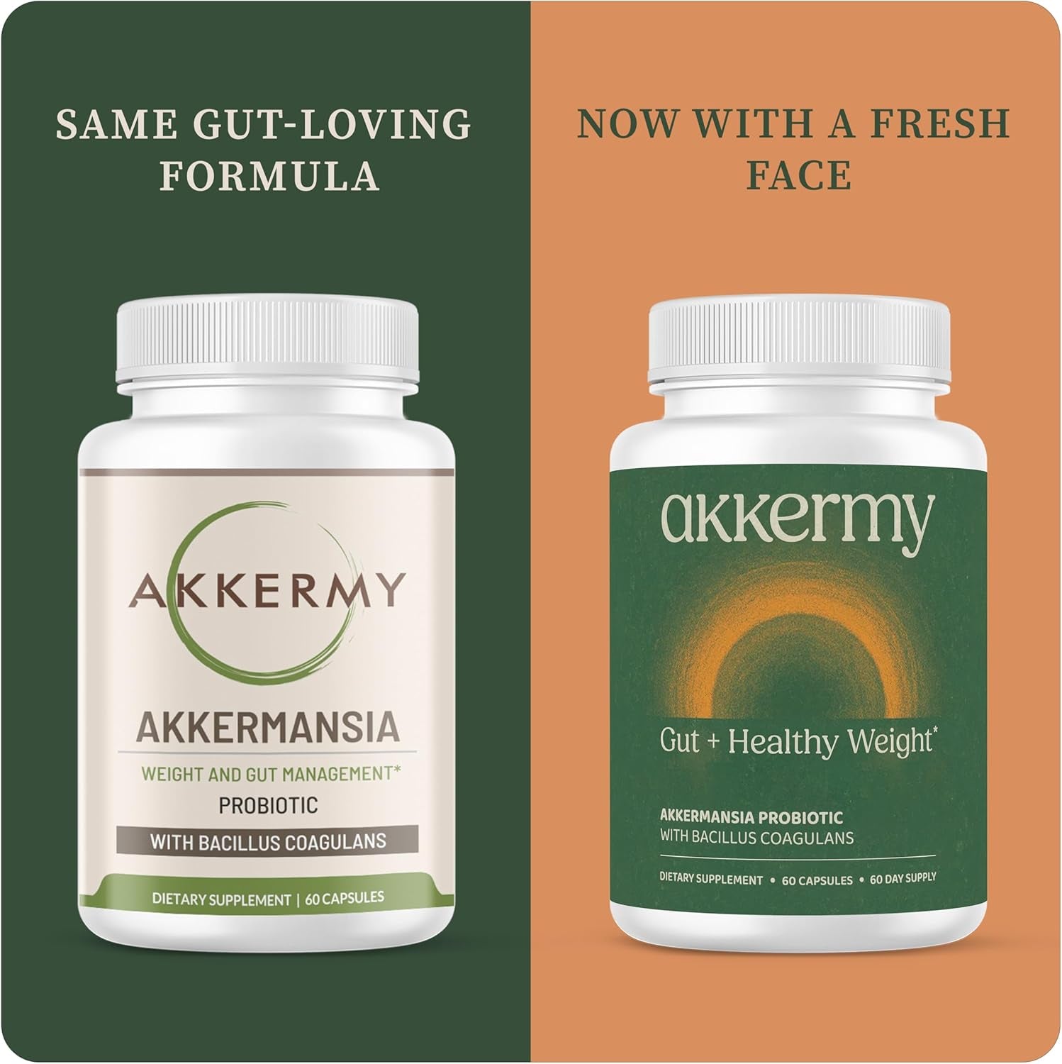 Akkermansia Probiotic for Appetite & Craving Control | Increases GLP-1 & Boosts Healthy Weight | 60 Day Supply | Made in USA | Bacillus Coagulans, B2, D3 & Chromium | SIBO Friendly, Vegan, Gluten Free