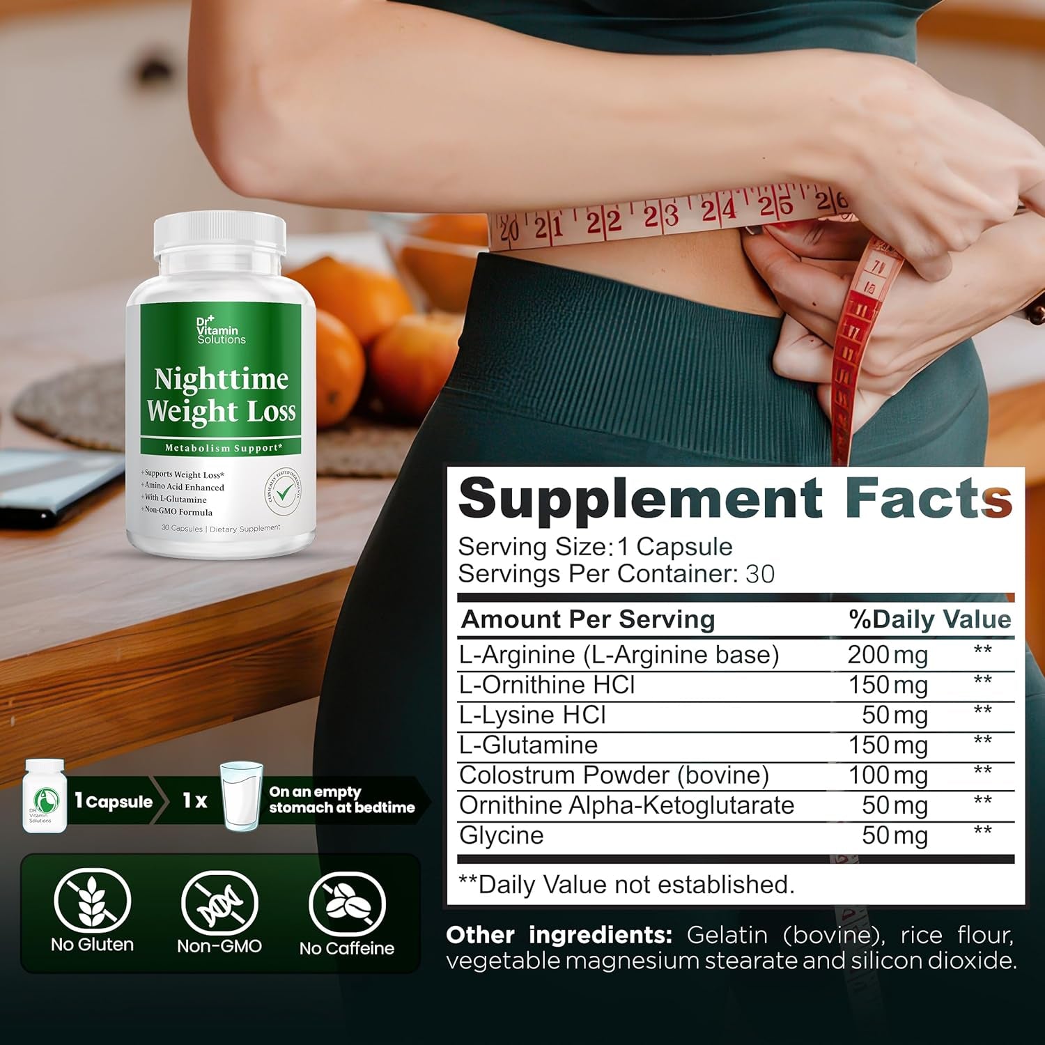 Nighttime Fat Burner Supplements - Appetite Suppressants for Weight Loss - Night-Time Fat Burner for Women and Men Supporting Sleep & Relaxation - Weight Loss Pills - 30