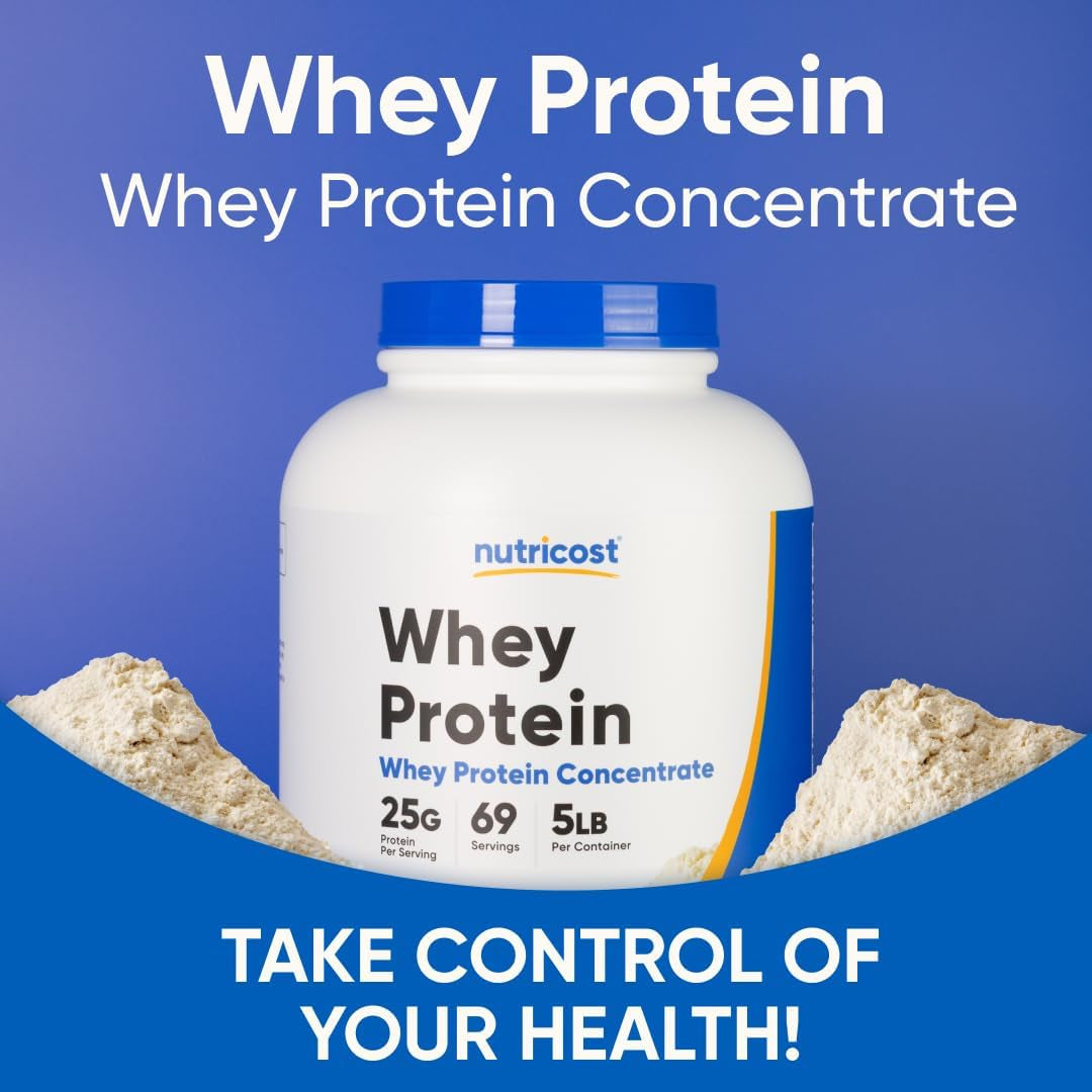 Whey Protein Powder, Unflavored, 5 Pounds - from Whey Protein Concentrate