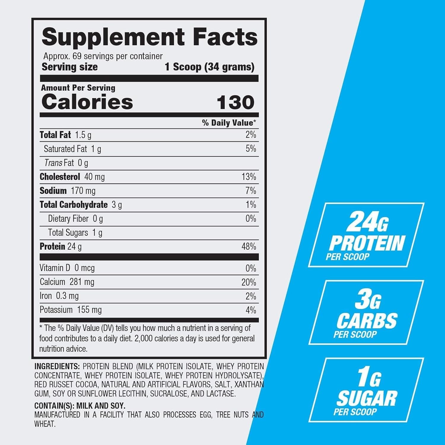 Best Protein – 100% Whey Protein Powder – Muscle Growth, Recovery, Meal Replacement – No Fillers, Gluten Free – Best Protein Powder for Men & Women | Chocolate Brownie – 5.1 Pounds