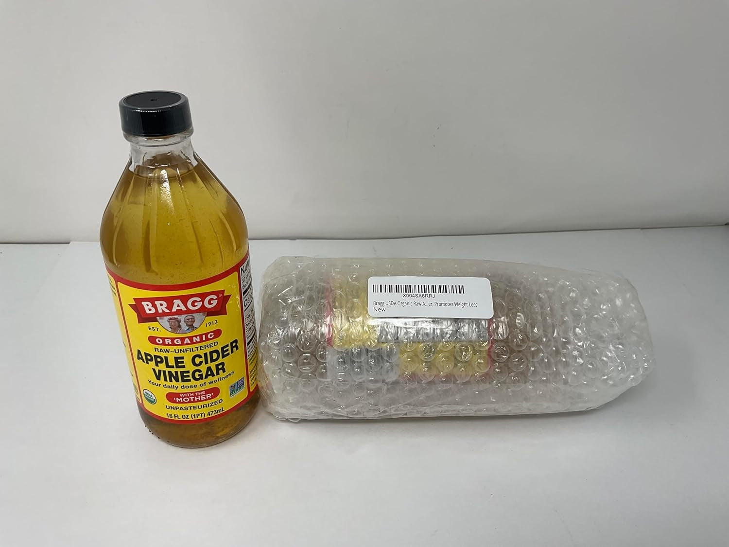 USDA Organic Raw Apple Cider Vinegar, with the Mother 16 Ounces Natural Cleanser, Promotes Weight Loss