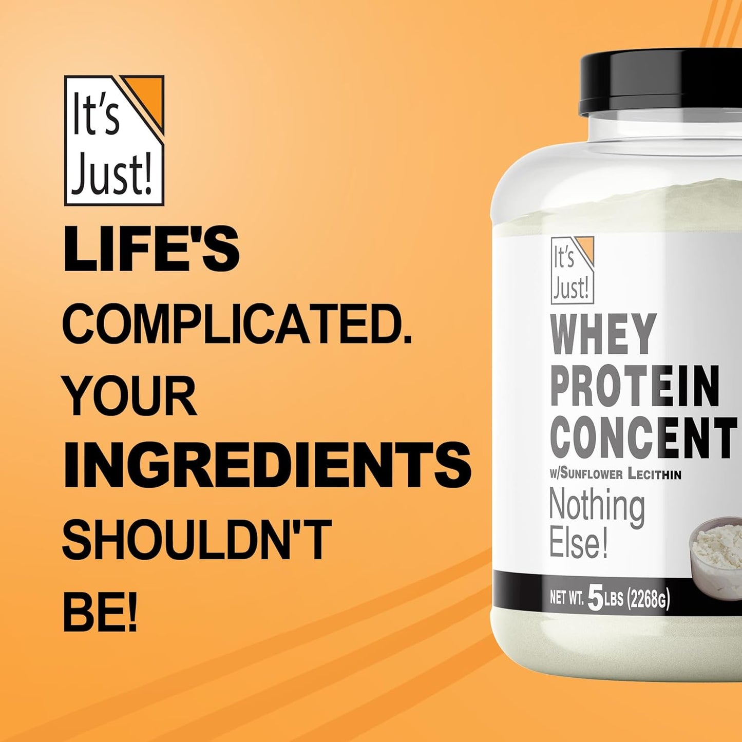 - 100% Whey Protein Concentrate, Made in USA, Premium WPC-80, No Added Flavors or Artificial Sweeteners (5 Pound, Unflavored)