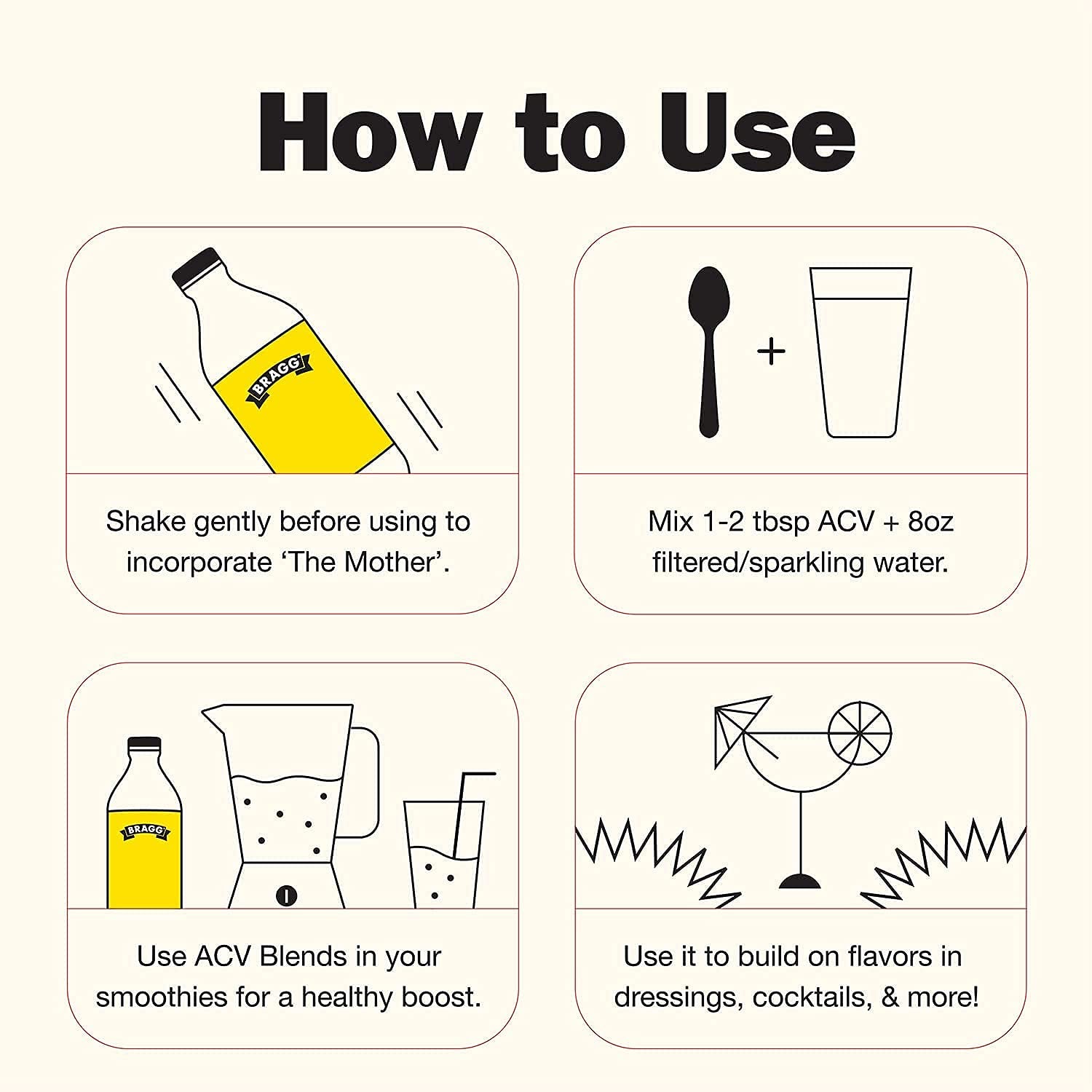 Organic Apple Cider Vinegar with the Mother 128 Ounce and  Organic Citrus Ginger Enhanced Vinegar Drink 16 Ounce Bundle