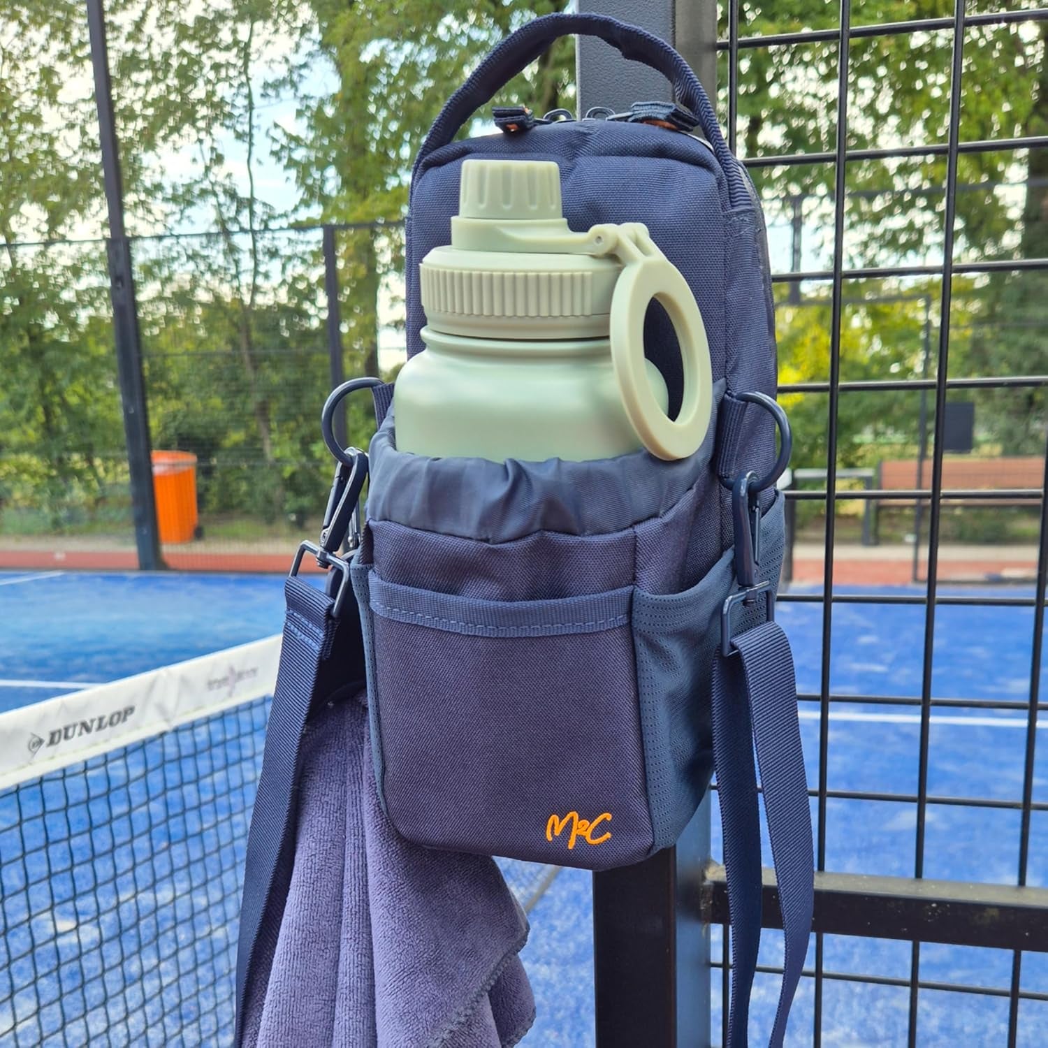 ยฎ PREMIUM Magnetic Gym Bag โ Gym Pouch with Water Bottle Holder, Cup & Wallet Pocket, Phone Storage, Key Clip, Adjustable Sling Strap โ Ideal for Sports, Work & Travel