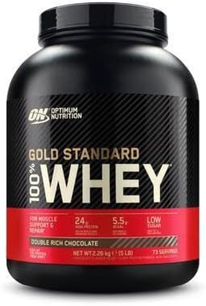 100% Whey Gold Standard, Double Rich Chocolate, 5 Pound
