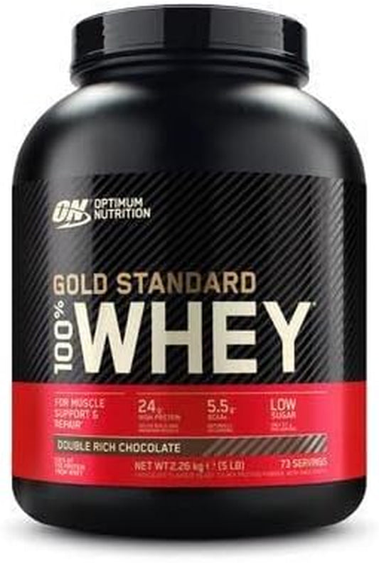 100% Whey Gold Standard, Double Rich Chocolate, 5 Pound