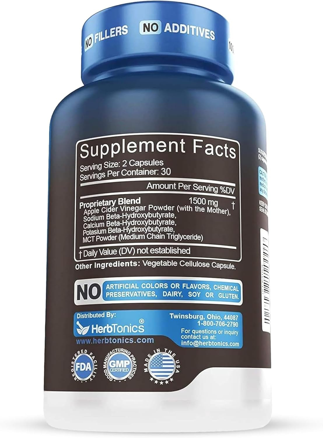 GLP-1 Support Supplement – Apple Cider Vinegar Capsules & Keto BHB | Keto Diet Pills for Women & Men | Supports Appetite & Metabolic Function | 60 Keto ACV Capsules