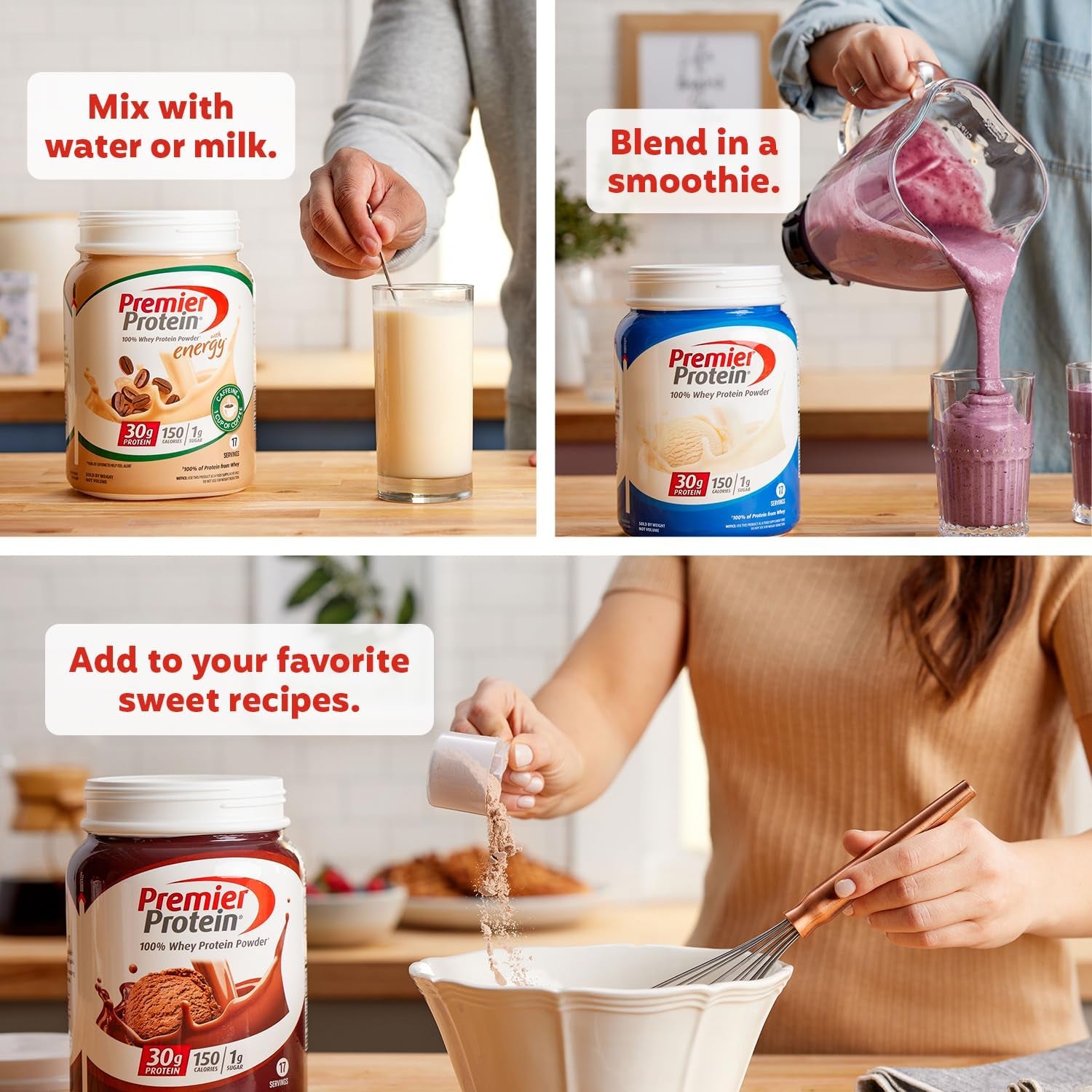 Powder, Vanilla Milkshake, 30G Protein, 1G Sugar, 100% Whey Protein, Keto Friendly, No Soy Ingredients, Gluten Free, 17 Servings, 23.3 Ounces