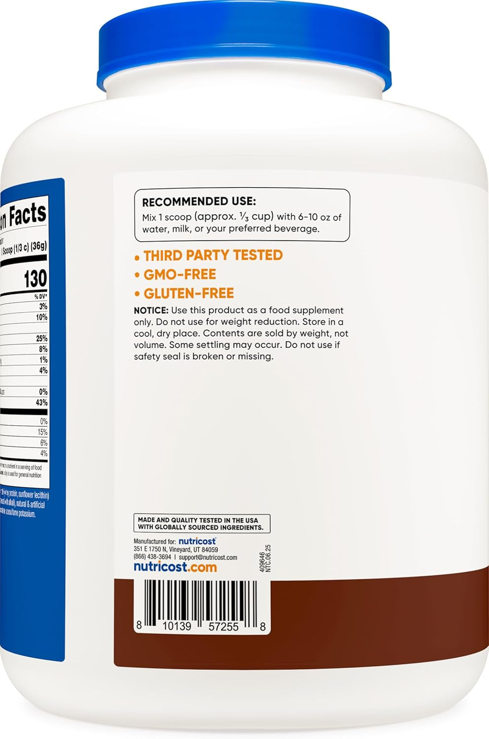 Whey Protein Concentrate (Chocolate) 5LBS