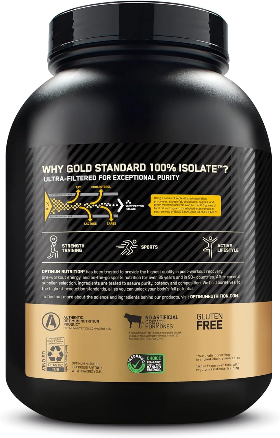 Gold Standard 100% Isolate, Protein Powder, Chocolate Bliss, 3 Pounds, 44 Servings. Whey Protein Isolate (Packaging May Vary)