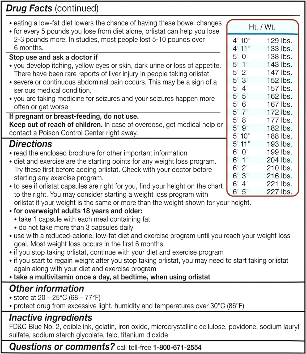 Weight Loss Diet Pills, Orlistat 60 Mg Capsules, Non Prescription Weight Loss Aid, 120 Count Refill Pack