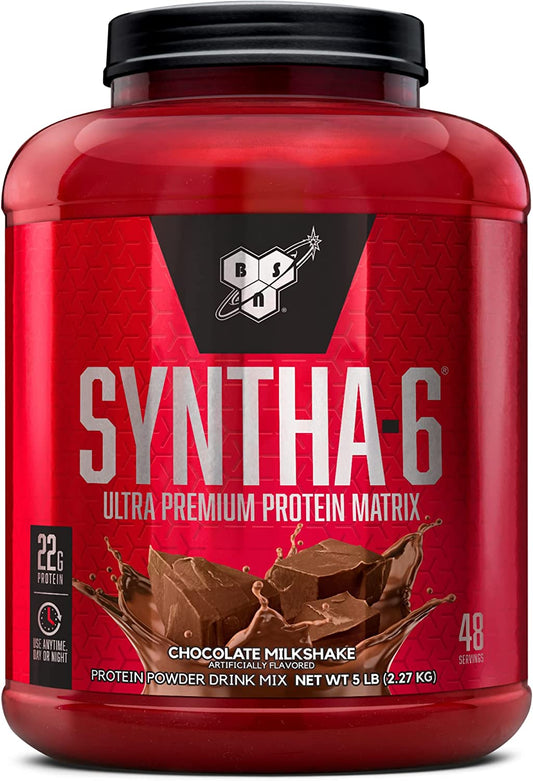 SYNTHA-6 Whey Protein Powder with Micellar Casein, Milk Protein Isolate, Chocolate Milkshake, 48 Servings (Packaging May Vary)