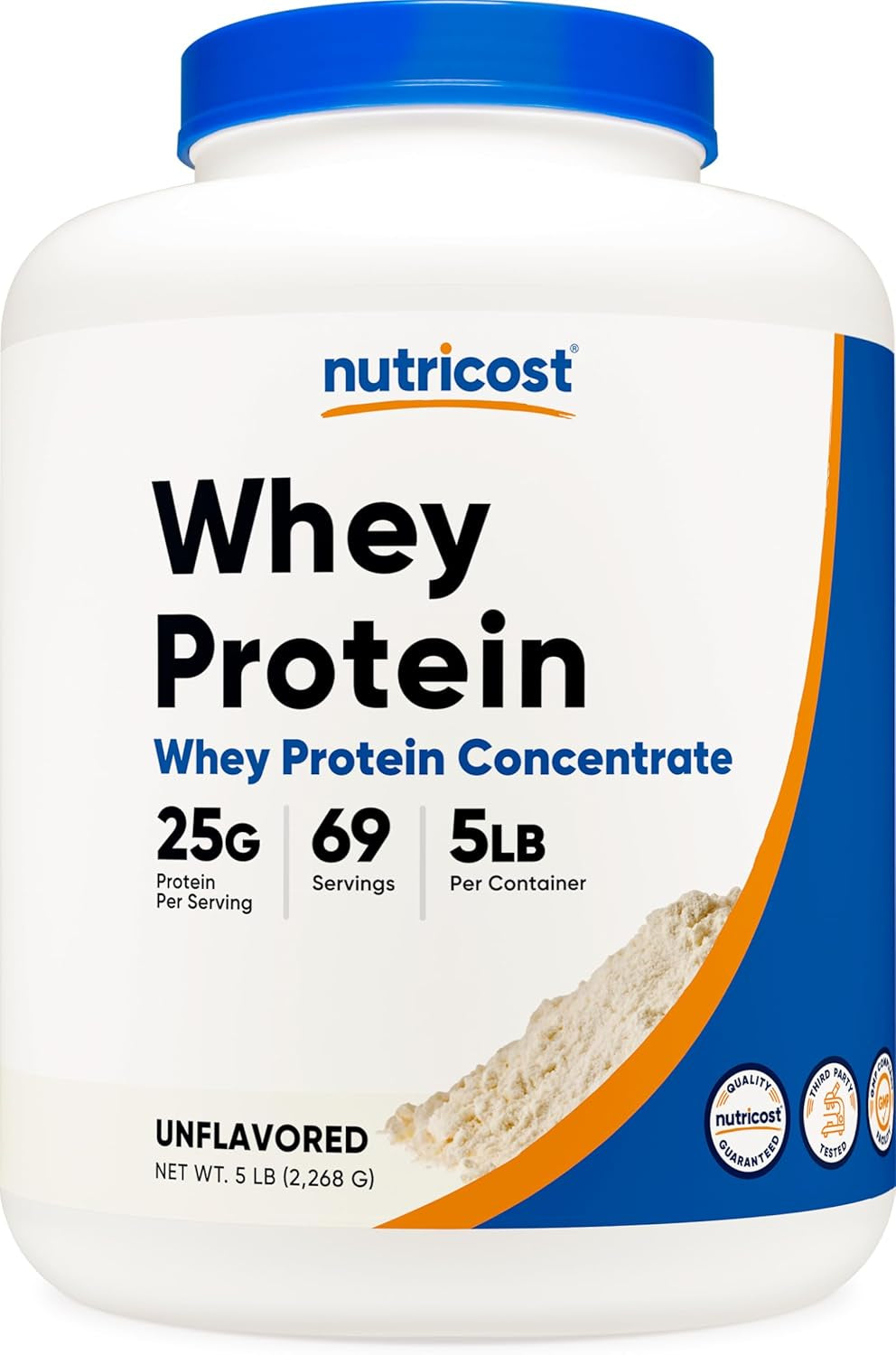 Whey Protein Powder, Unflavored, 5 Pounds - from Whey Protein Concentrate