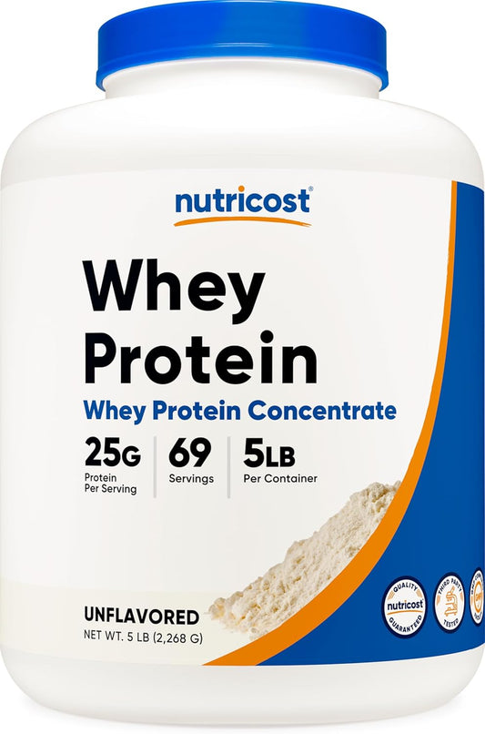 Whey Protein Powder, Unflavored, 5 Pounds - from Whey Protein Concentrate