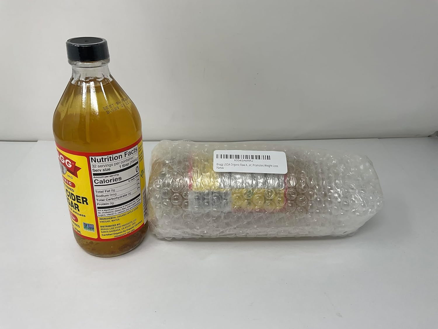 USDA Organic Raw Apple Cider Vinegar, with the Mother 16 Ounces Natural Cleanser, Promotes Weight Loss