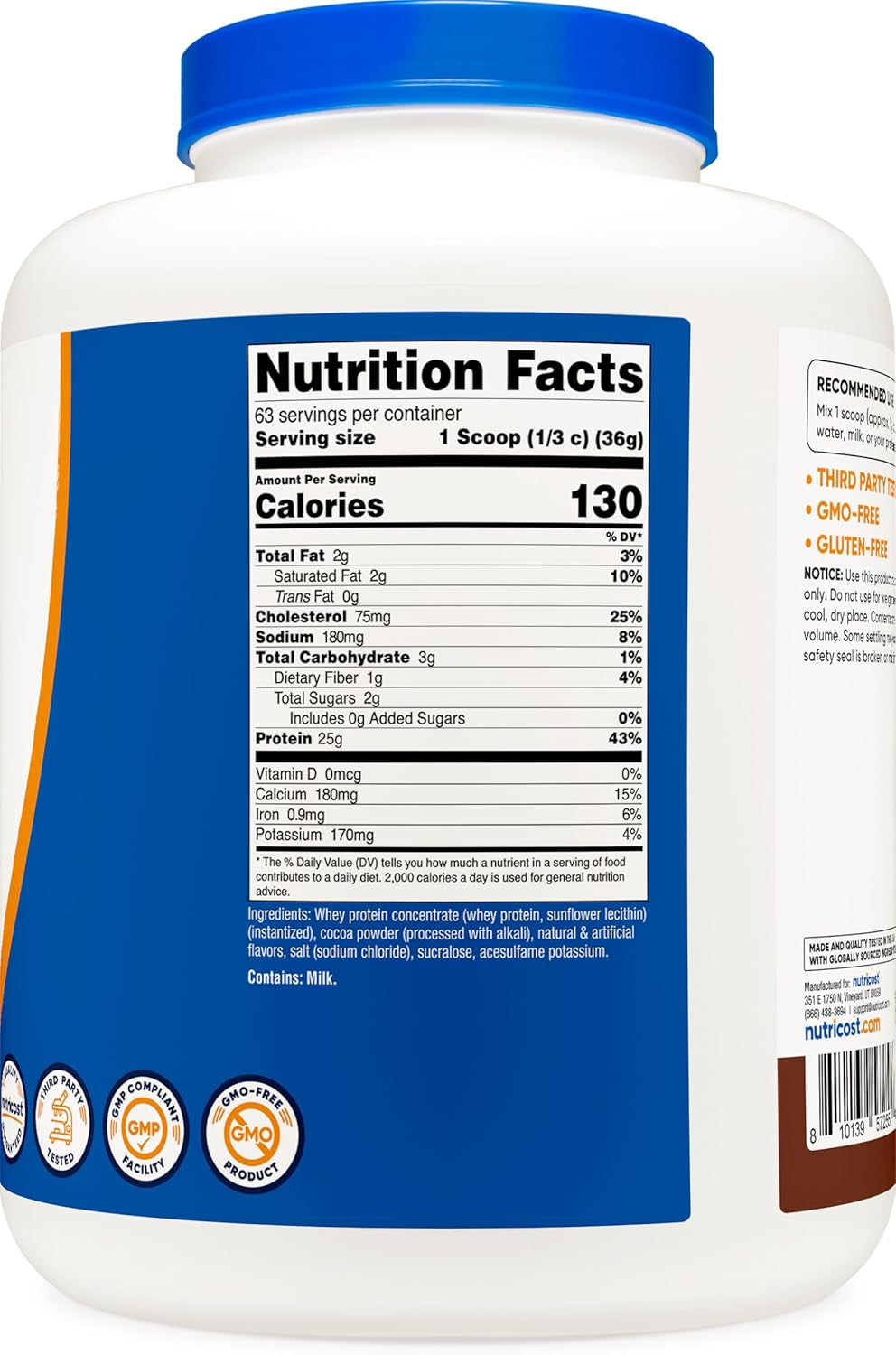 Whey Protein Concentrate (Chocolate) 5LBS