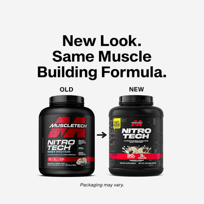 Whey Protein Powder |  Nitro-Tech Whey Protein Isolate & Peptides | Lean Protein Powder for Muscle Gain | Muscle Builder for Men & Women | Sports Nutrition | Cookies and Cream, 4Lb (40 Serv)