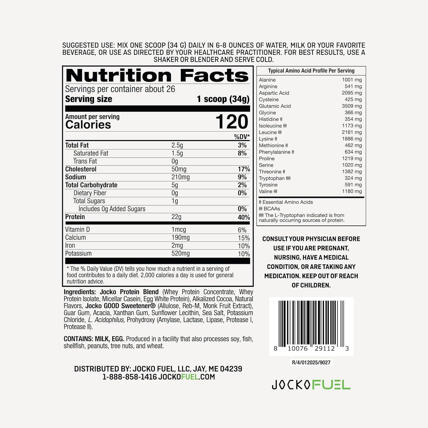 Mölk Whey Protein Powder 22G Low Sugar Monk Fruit Blend - Muscle Recovery & Growth, Packaging May Vary (26 Servings, Mint Chocolate)