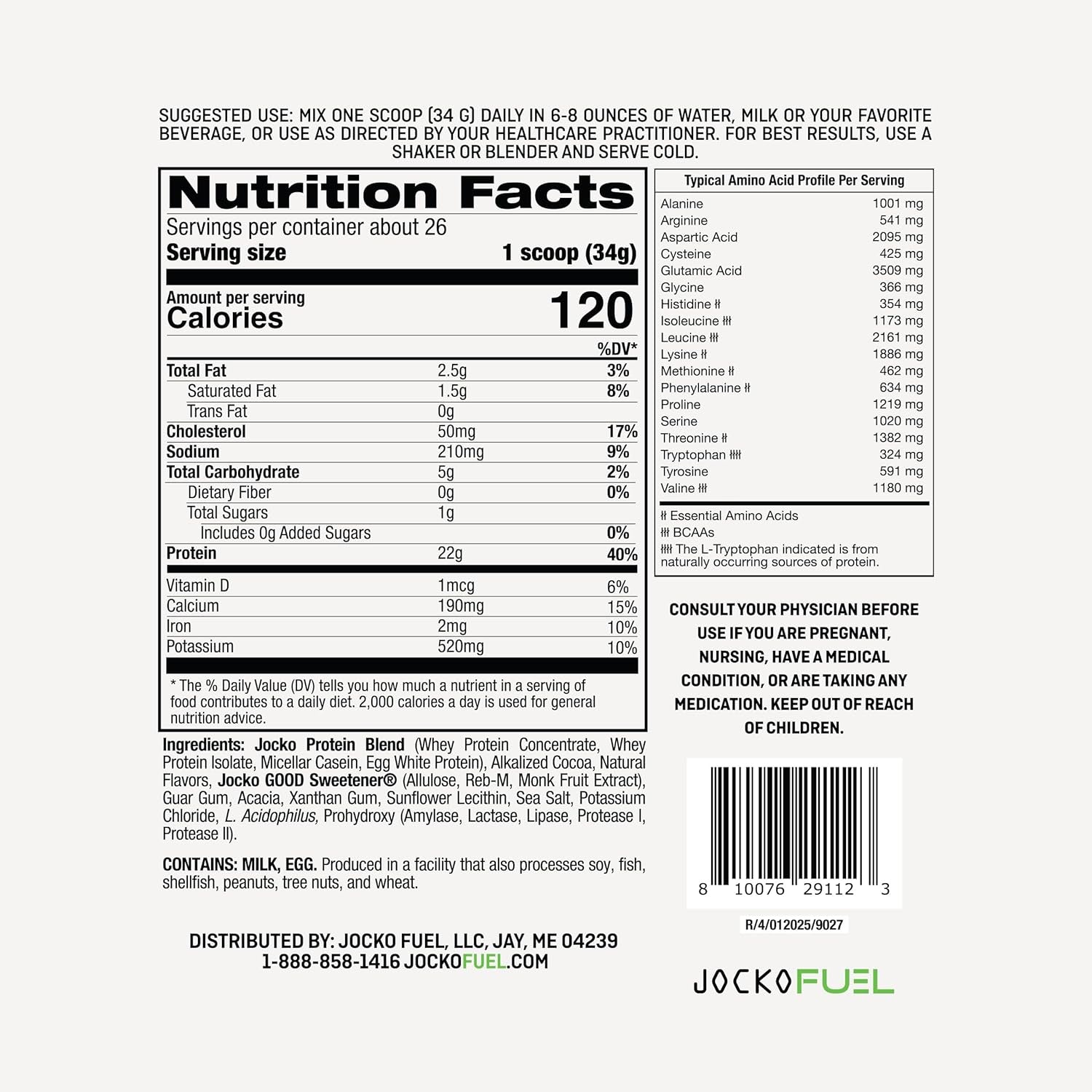 Mölk Whey Protein Powder 22G Low Sugar Monk Fruit Blend - Muscle Recovery & Growth, Packaging May Vary (26 Servings, Mint Chocolate)