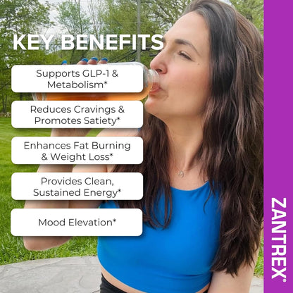 Skinnystix Berry Fusion GLP-1 Support Powder Energy Drink, Metabolic Support, Appetite Control, Natural Energy Boost | 15 Single-Serving Packets