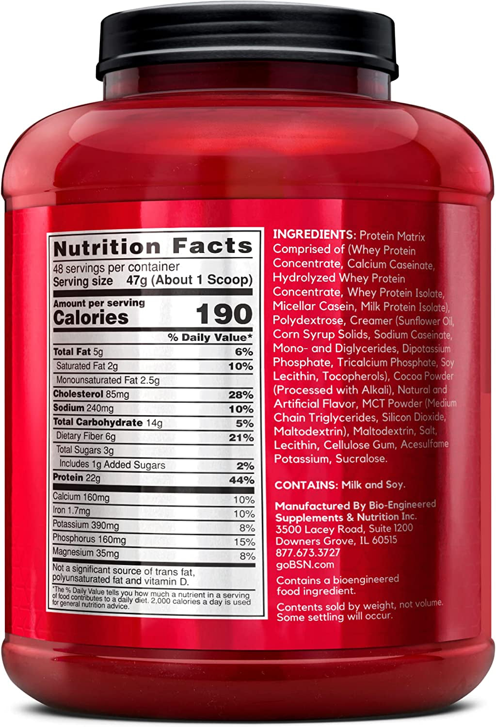 SYNTHA-6 Whey Protein Powder with Micellar Casein, Milk Protein Isolate, Chocolate Milkshake, 48 Servings (Packaging May Vary)
