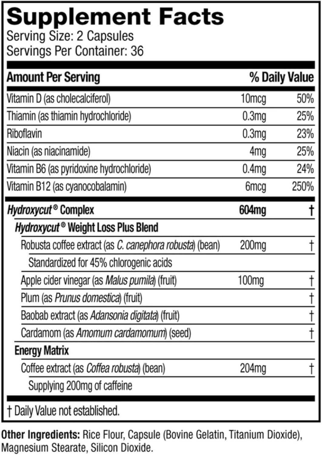 Original - 72 Rapid-Release Capsules - 200 Mg Caffeine - Boost Metabolism, Burn Calories, Increase Energy - for Women & Men