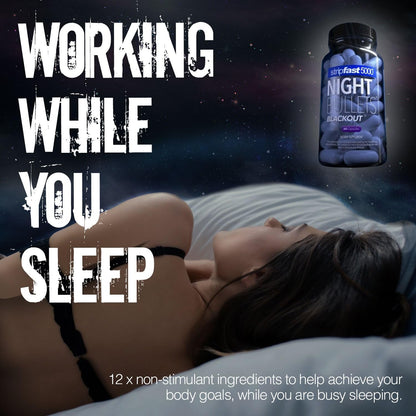Night Bullet Capsules for Women and Men - 60 Count