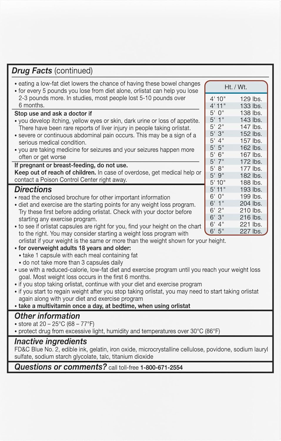 Weight Loss Diet Pills, Orlistat 60 Mg Capsules, Non Prescription Weight Loss Aid, 120 Count Refill Pack