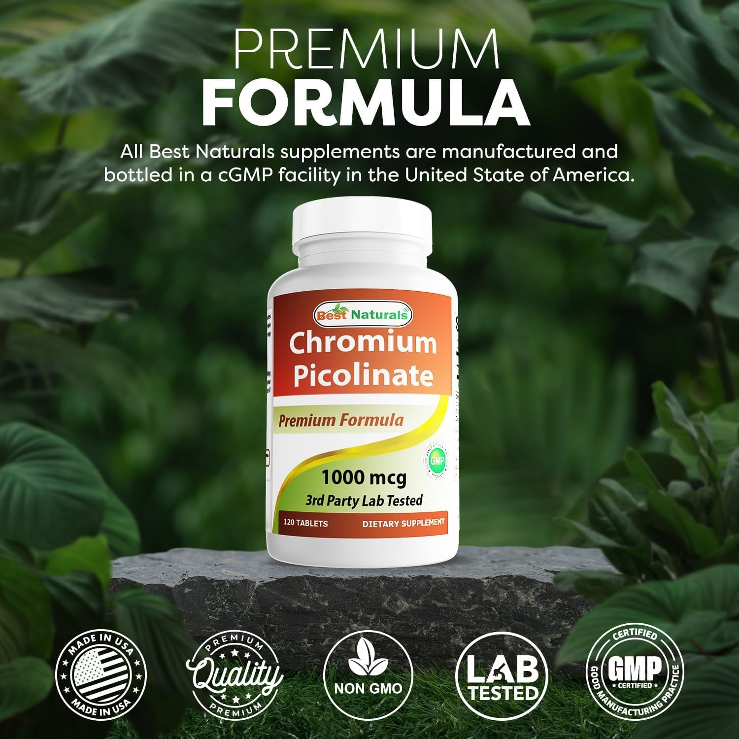 Chromium Picolinate 1000 Mcg 120 Tablets
