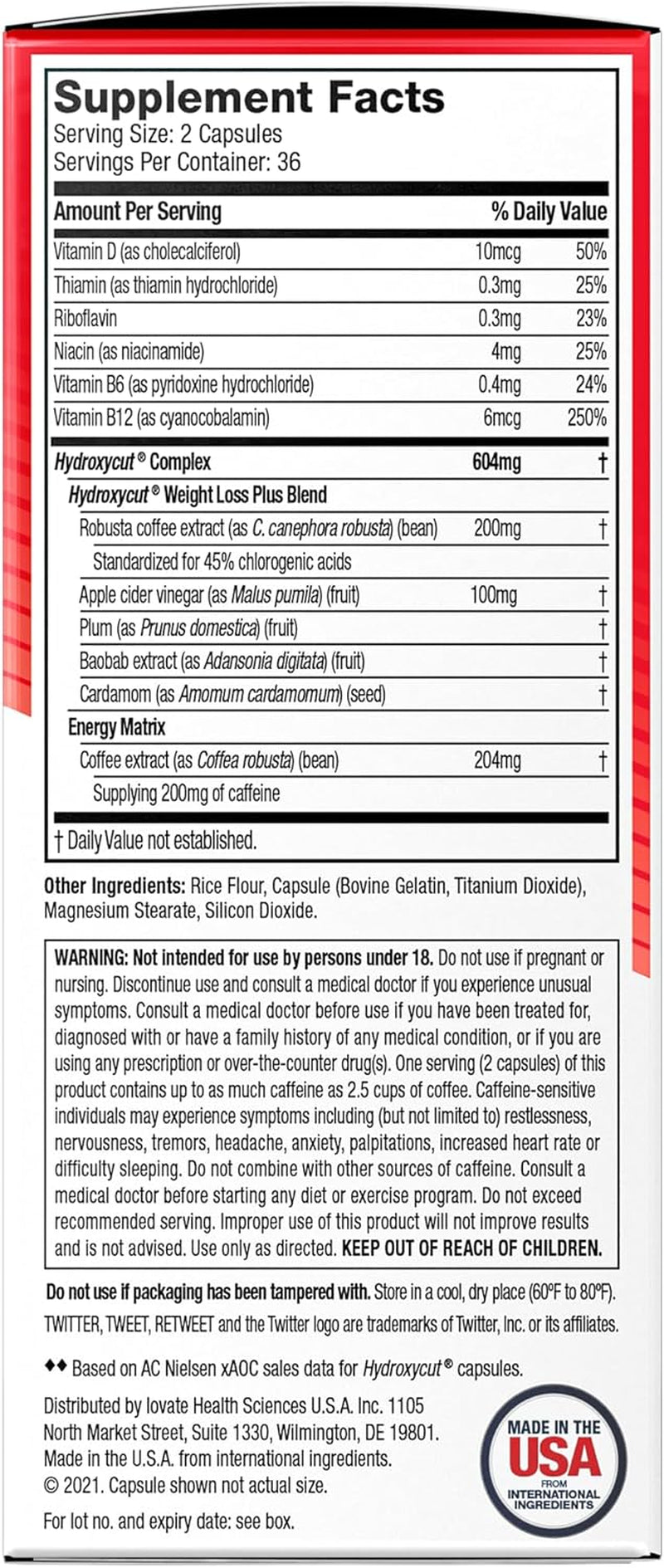 Original - 72 Rapid-Release Capsules - 200 Mg Caffeine - Boost Metabolism, Burn Calories, Increase Energy - for Women & Men