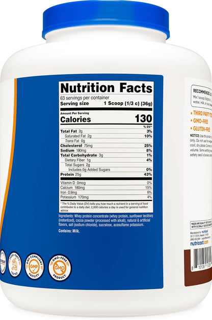 Whey Protein Concentrate (Chocolate) 5LBS
